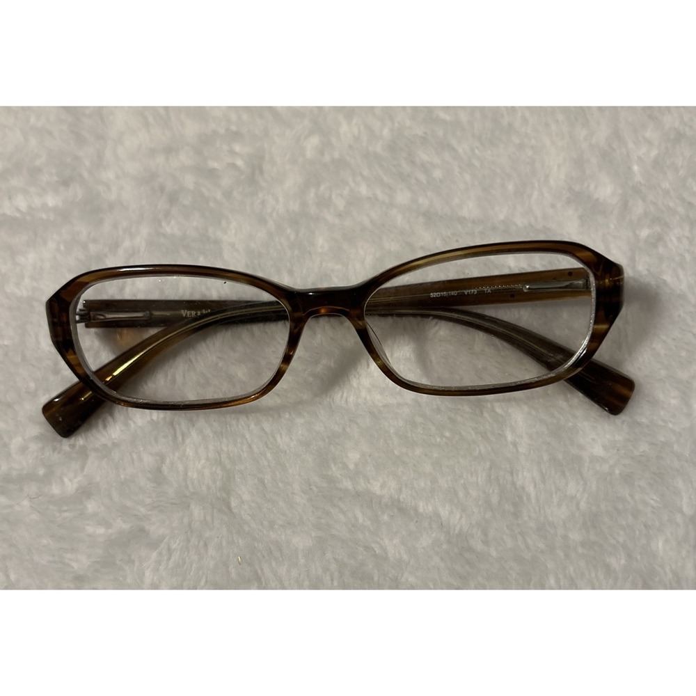 Vera Wang Eyeglasses V173 Designer Frames Only Brown‎ 52-15-140